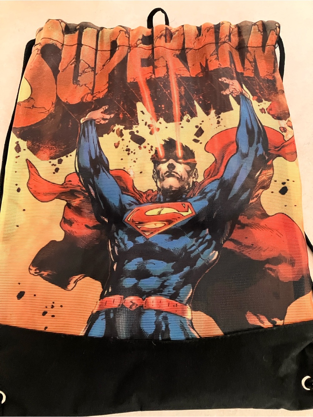 DC Comics Superman Bioworld Drawstring Backpack